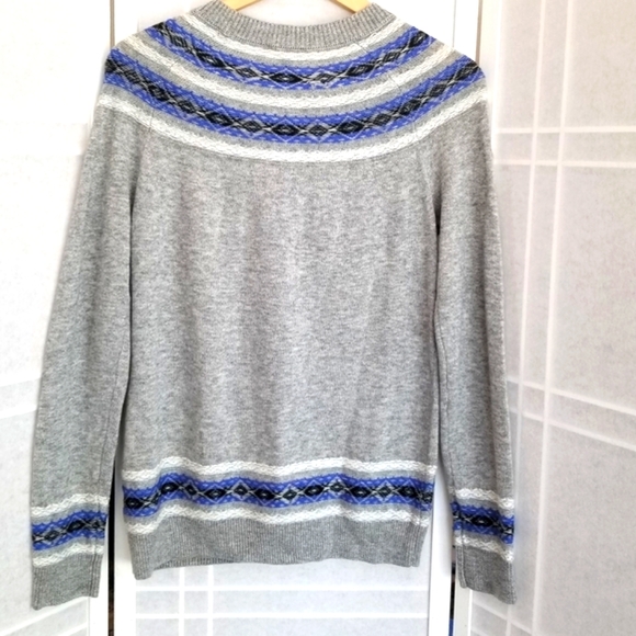 Talbots Fair Isle cardigan sweater wool - Picture 3 of 6